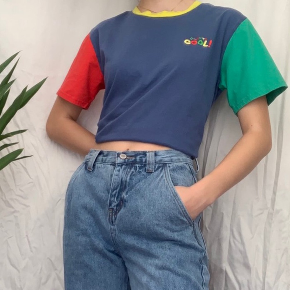 very cool color-block t-shirt